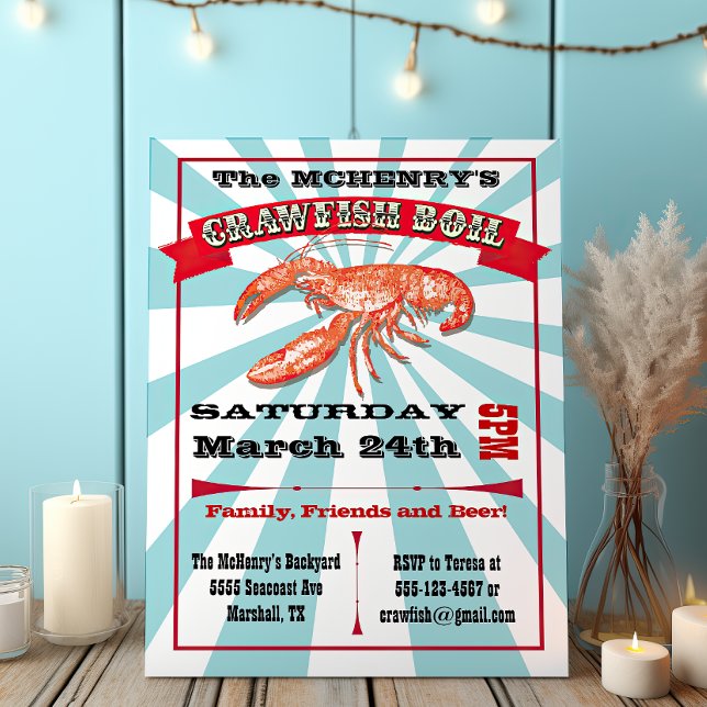 Invitaciones a Posters de Fiestas de langostinos (Subido por el creador)