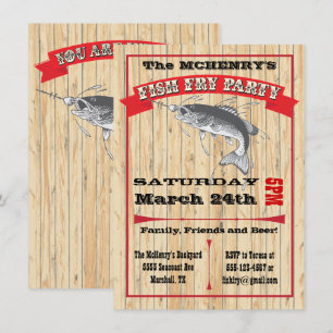 Invitaciones a Posters de Fiestas de pescado ruso