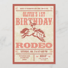 Invitaciones a Posters rodeo de cumpleaños de niña