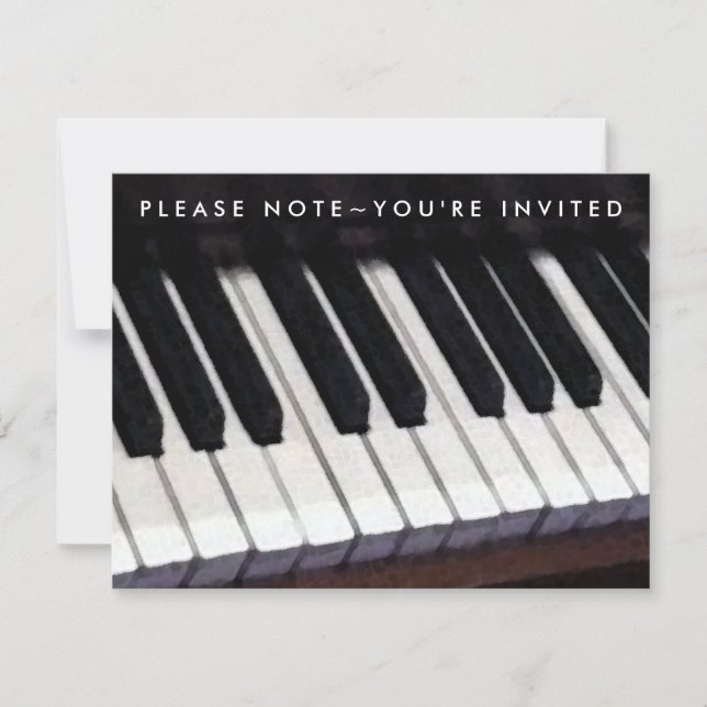 Invitaciones a Recital de Piano (Anverso)