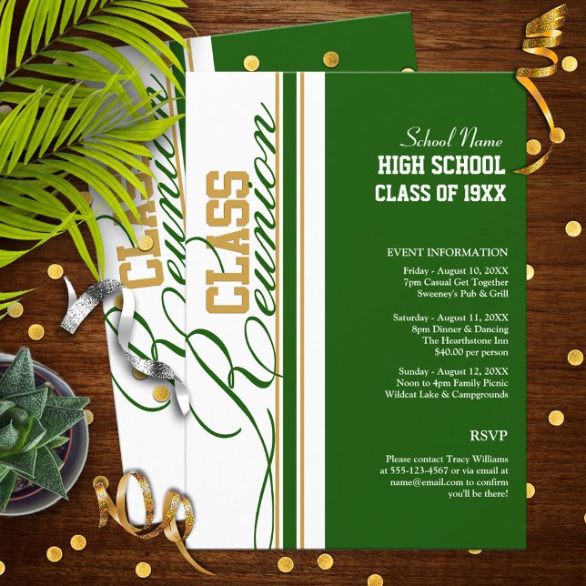 Invitaciones a reunión de clase de personalizable (Subido por el creador)