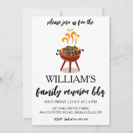invitaciones a reuniones familiares Cocina de Bbq