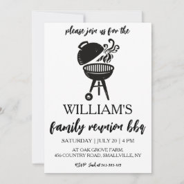 invitaciones a reuniones familiares Cocina de Bbq