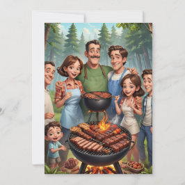 invitaciones a reuniones familiares Cocina de Bbq