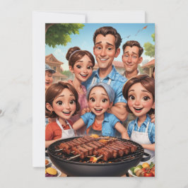 invitaciones a reuniones familiares Cocina de Bbq