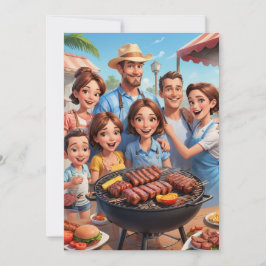 invitaciones a reuniones familiares Cocina de Bbq