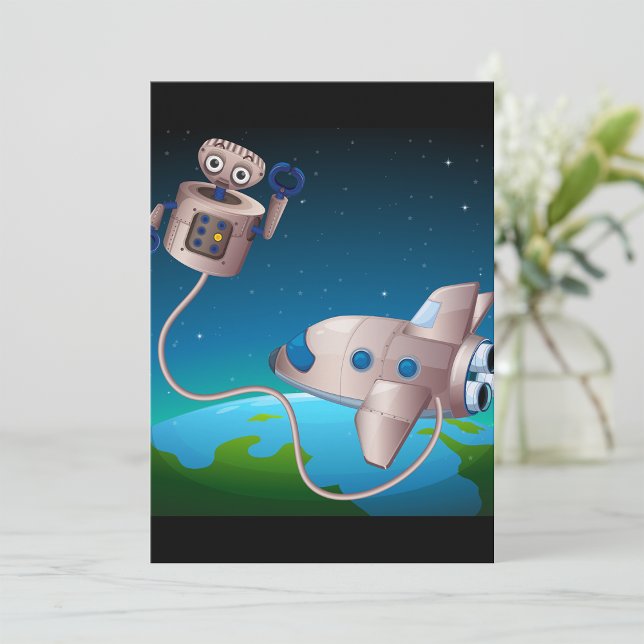 Invitaciones A Robot Y Spaceship (Subido por el creador)