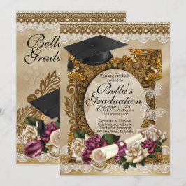 Invitaciones a Rosa de Graduación