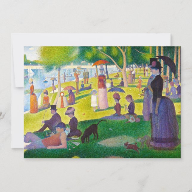 Invitaciones a Seurat La Grande Jatte (Anverso)