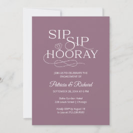 Invitaciones a Sip Sip Hooray Engagement Party