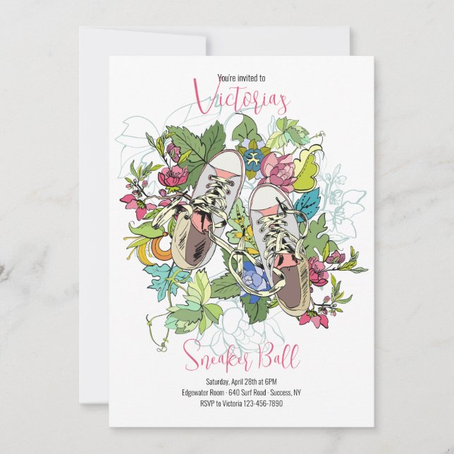 Invitaciones a Sneaker Ball (Anverso)