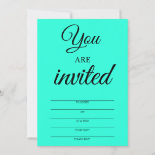 Invitaciones a Soiree en Miami Blue