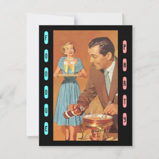 Invitaciones a temas de Fiesta Retro Fondue de mod