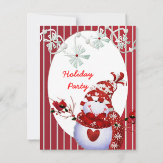 Invitaciones a TEMPLATE de Snowman para fiestas na
