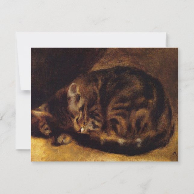 Invitaciones a un gato que duerme en Renoir (Anverso)