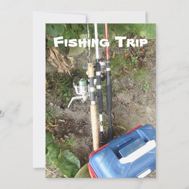 Invitaciones a un viaje de pesca o de acampada (Anverso)