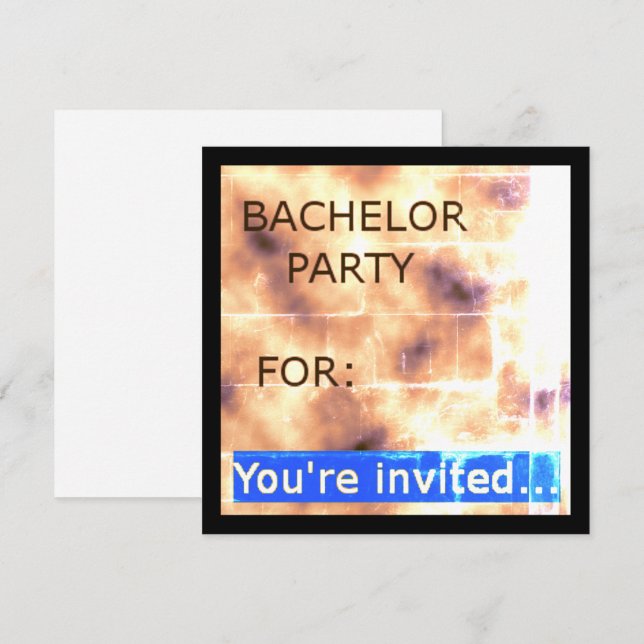 Invitaciones a una Bachelor Party (10) (Anverso / Reverso)