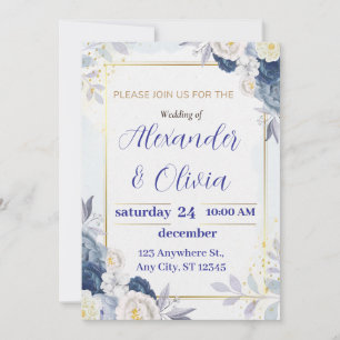 Invitaciones a una boda floral, a un matrimonio