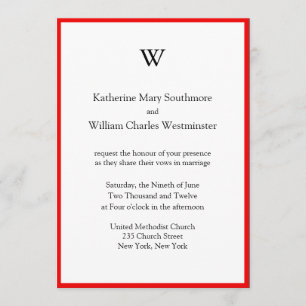 Invitaciones a una boda monográfica asequible