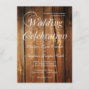 Invitaciones a una boda rústica de artesanías