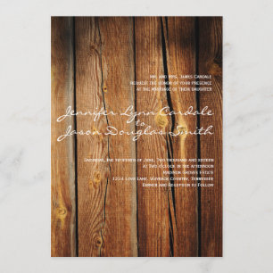 Invitaciones a una boda rústica de artesanías