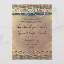 Invitaciones a una boda rústica de bodas de bodas 