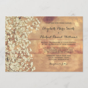 Invitaciones a una boda rústica de bodas de madera