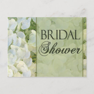 Invitaciones a una ducha de novia verde sabio