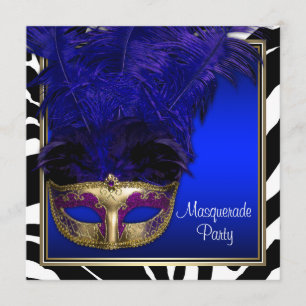 Invitaciones a una fiesta de baile de máscaras Roy