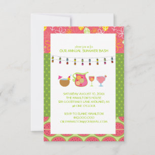 Invitaciones a una fiesta de cócteles de verano di