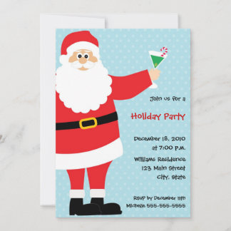 Invitaciones a una fiesta de cócteles para Navidad