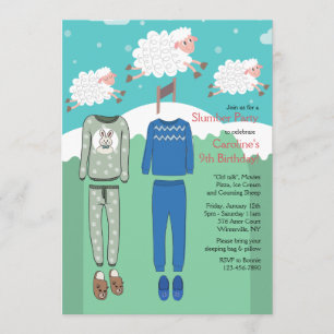 Invitaciones a una Fiesta de Dormir