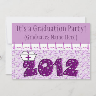 Invitaciones a una fiesta de graduación de enferme