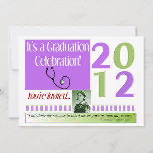 Invitaciones a una fiesta de graduación de enferme