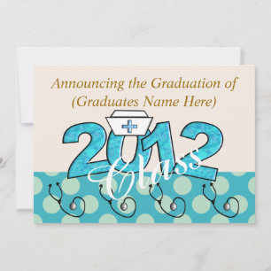 Invitaciones a una fiesta de graduación de enferme
