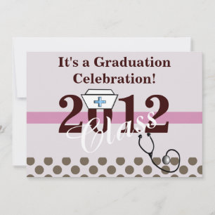 Invitaciones a una fiesta de graduación de enferme