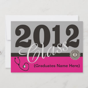 Invitaciones a una fiesta de graduación de enferme