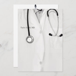 Invitaciones a una fiesta de graduación de médicas