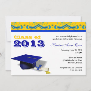 Invitaciones a una fiesta de graduación de Persona