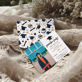 Invitaciones a una fiesta de graduación moderna si