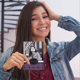 Invitaciones a una fiesta de graduación [púrpura]