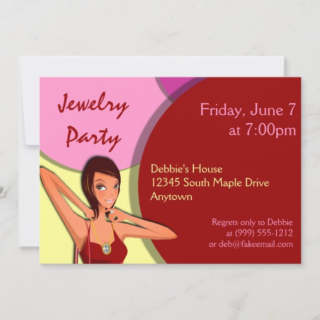 Invitaciones a una fiesta de Personalizado (Anverso)