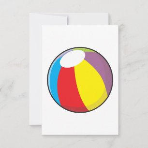 Invitaciones a una pelota de plástico inflable Per