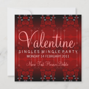 Invitaciones a una sola fiesta de San Valentín