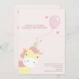 Invitaciones a unicornio de cumpleaños dulces y má