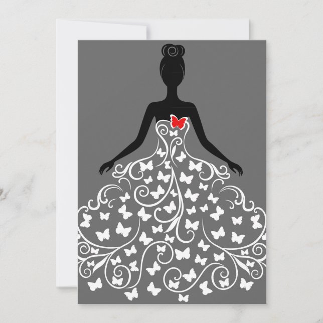 Invitaciones a vestir mariposas (Anverso)