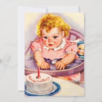Invitaciones a Vintage Happy Birthday