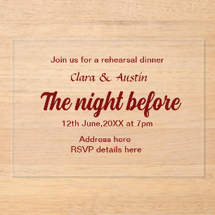 INVITACIONES ACRÍLICAS