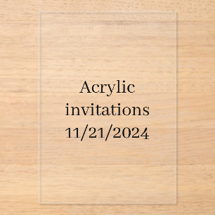 Invitaciones acrílicas 11/21/2024