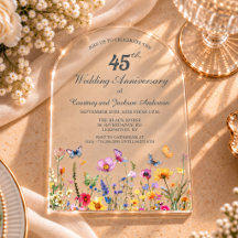 45º Aniversario de Bodas de Zafiro Flores Silvestr